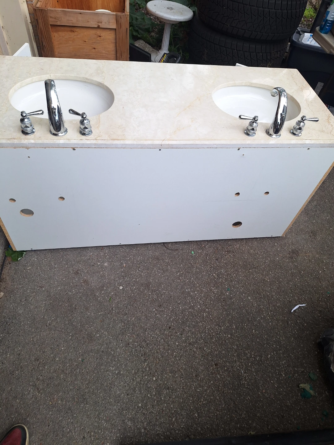Double Sink Vanity with Faucets - photo 4
