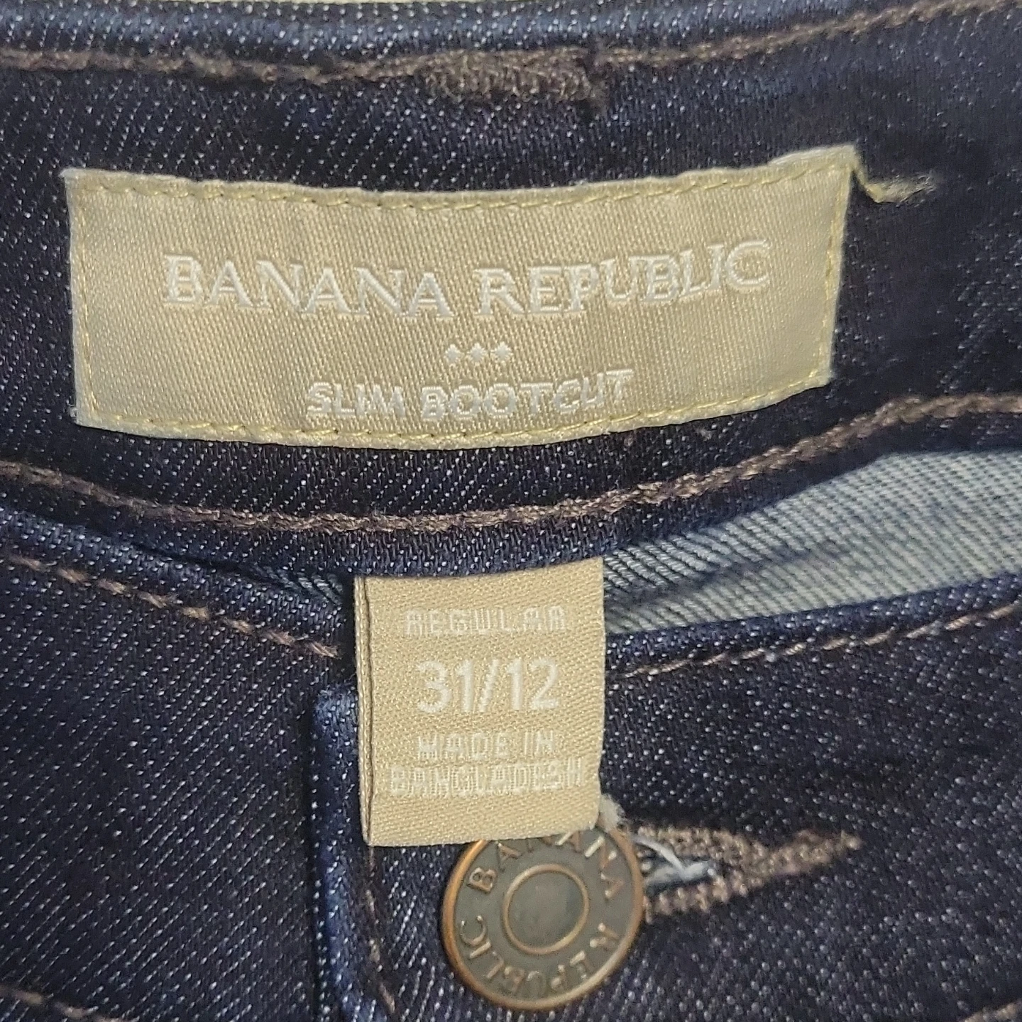 Banana Republic Slim Bootcut Jeans Size 31/12 - photo 4