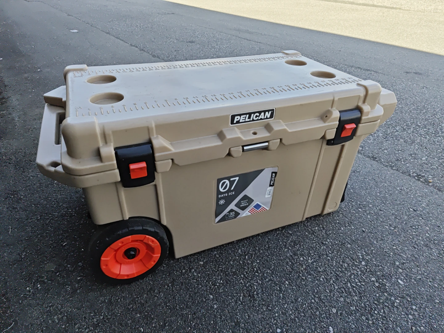 Pelican 80qt Elite Cooler - Tan