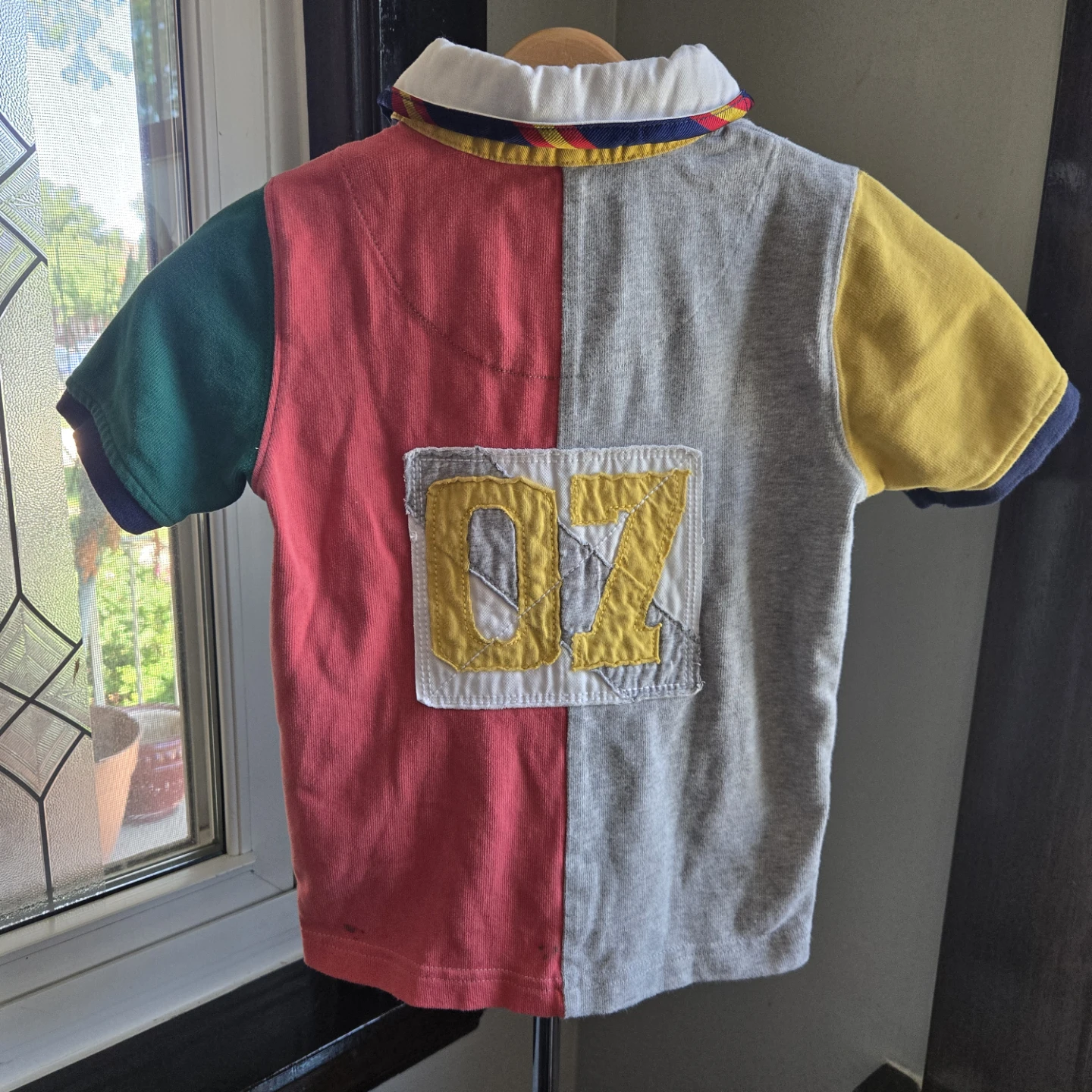 Harry Potter Hogwarts Patch Color Block Polo Shirt - photo 2