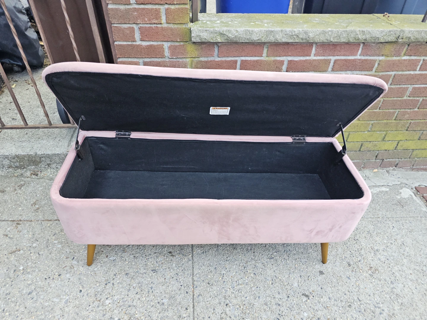 Ball & Cast Upholstered Storage Bench - photo 3