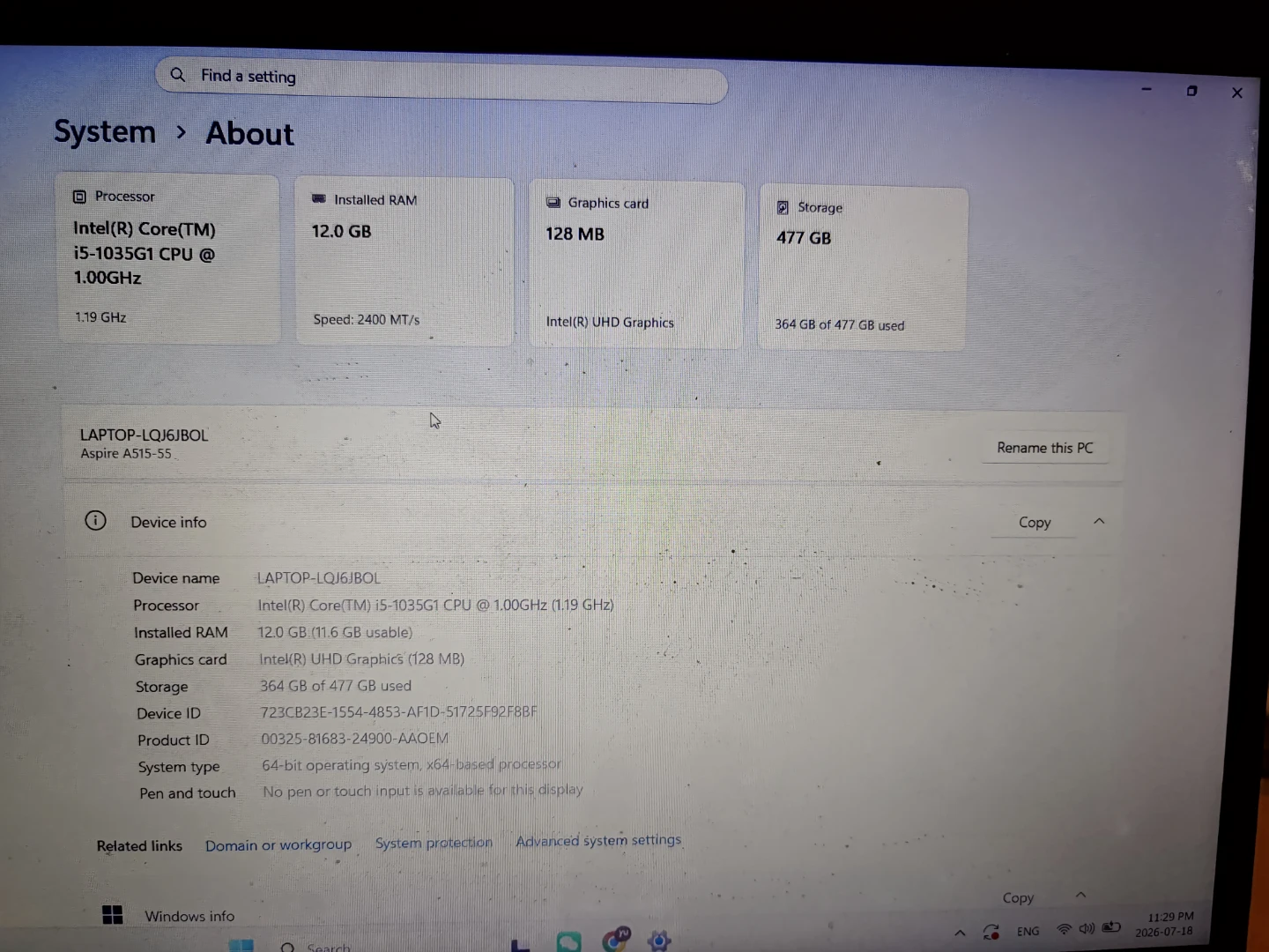 Acer Aspire 5 Laptop - photo 2