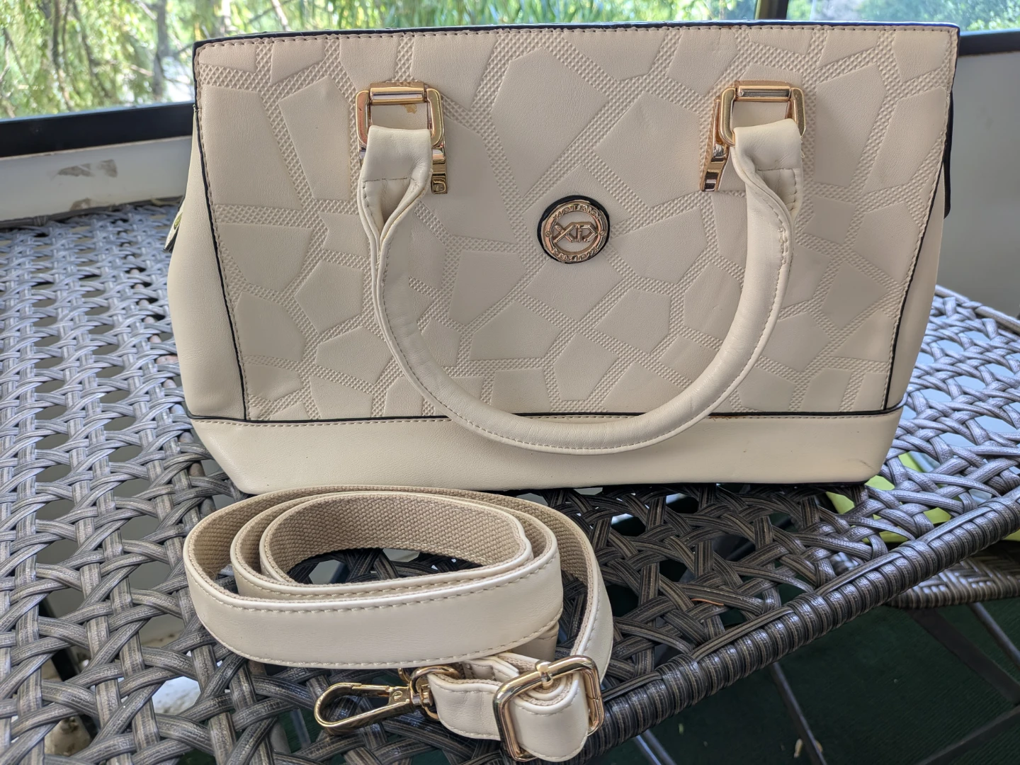 Beautiful Handbag with Gold Accents - plus freebie