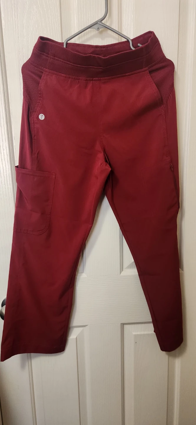 Scrub Top and Bottoms Set - Burgundy - photo 3