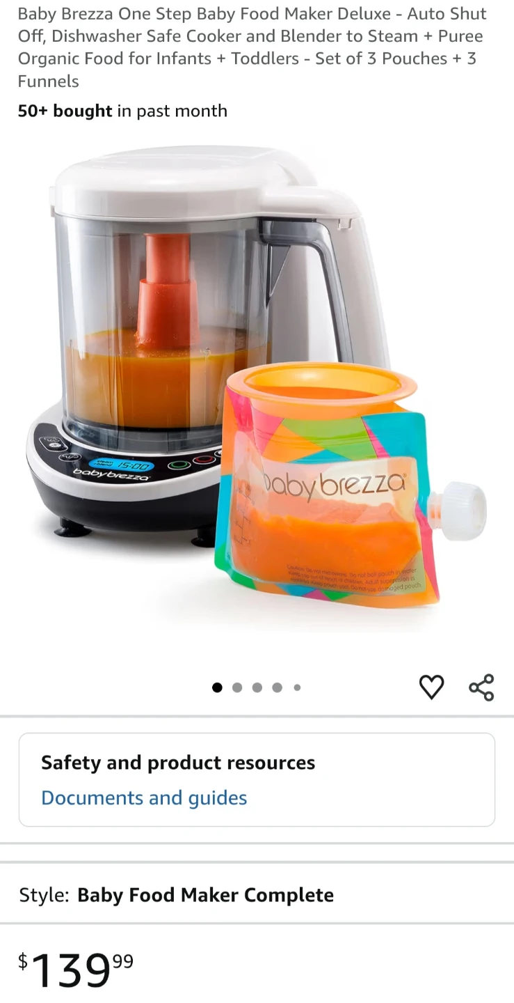 Baby Brezza Baby Food Maker Complete Set