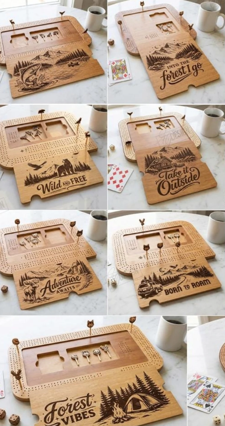 Custom mafe Cribbage Boards - photo 2