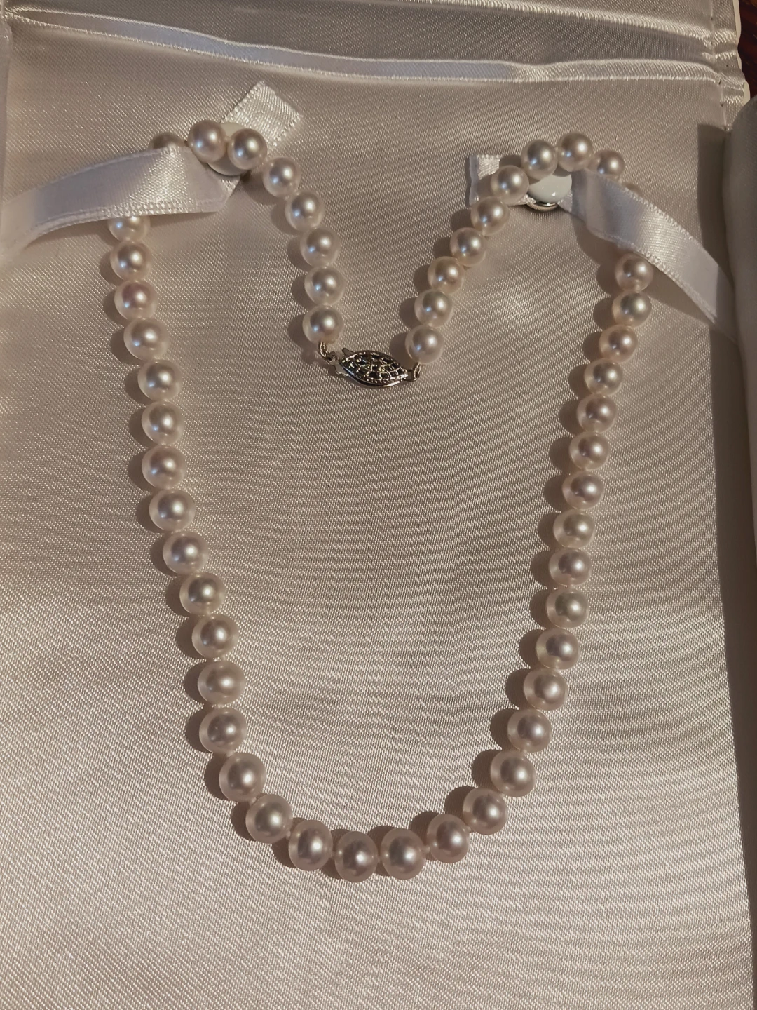 Sterling Silver 925 Hawaiian Freshwater Pearl Necklace - photo 3
