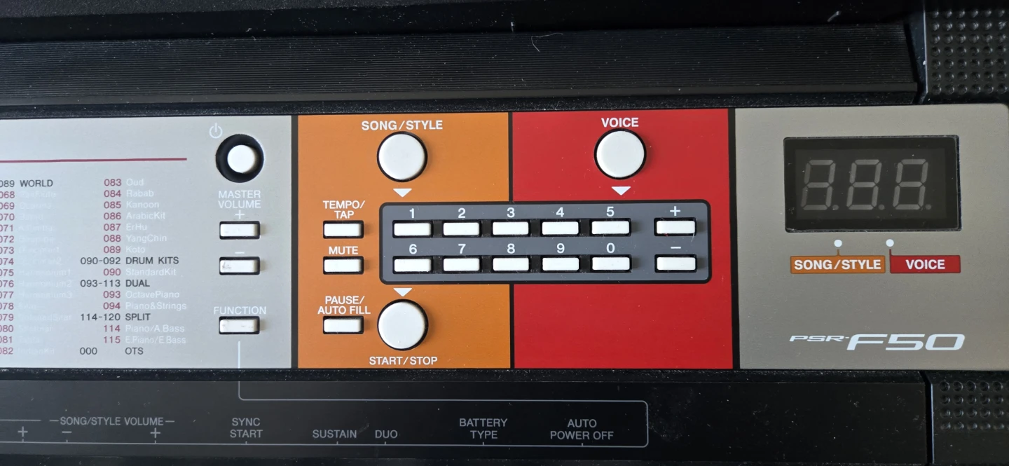 Yamaha PSR F50 Portable Keyboard - photo 3