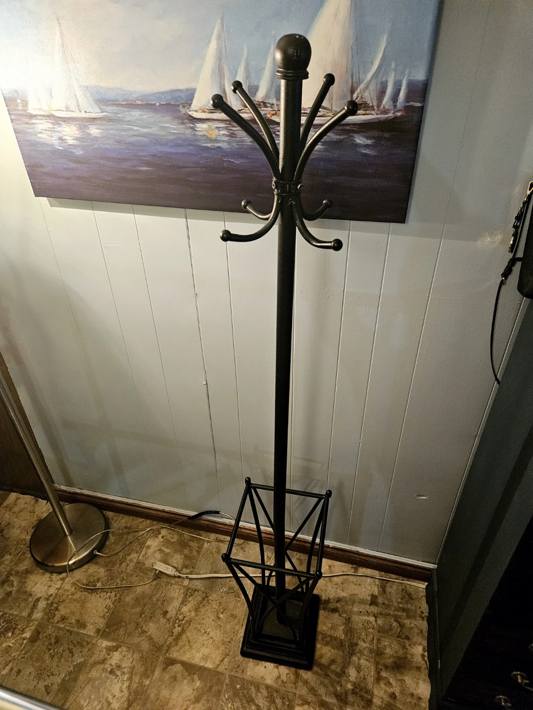 Coat Rack with Umbrella Stand