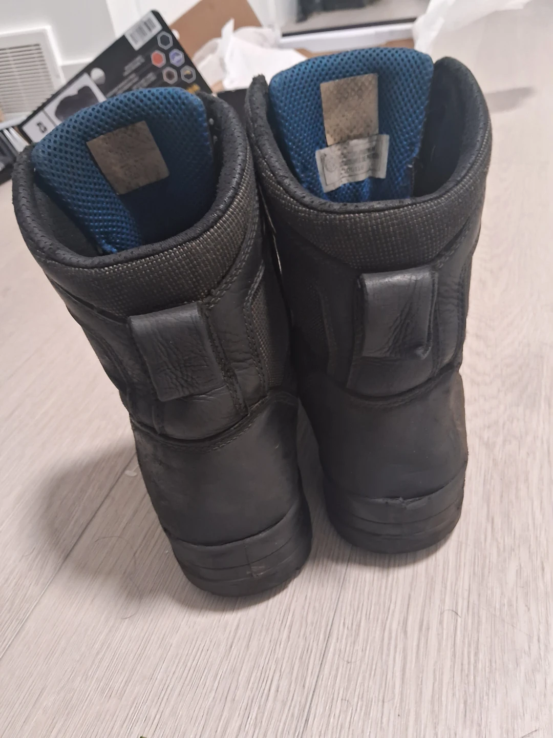Workload Black Leather Work Boots - photo 4