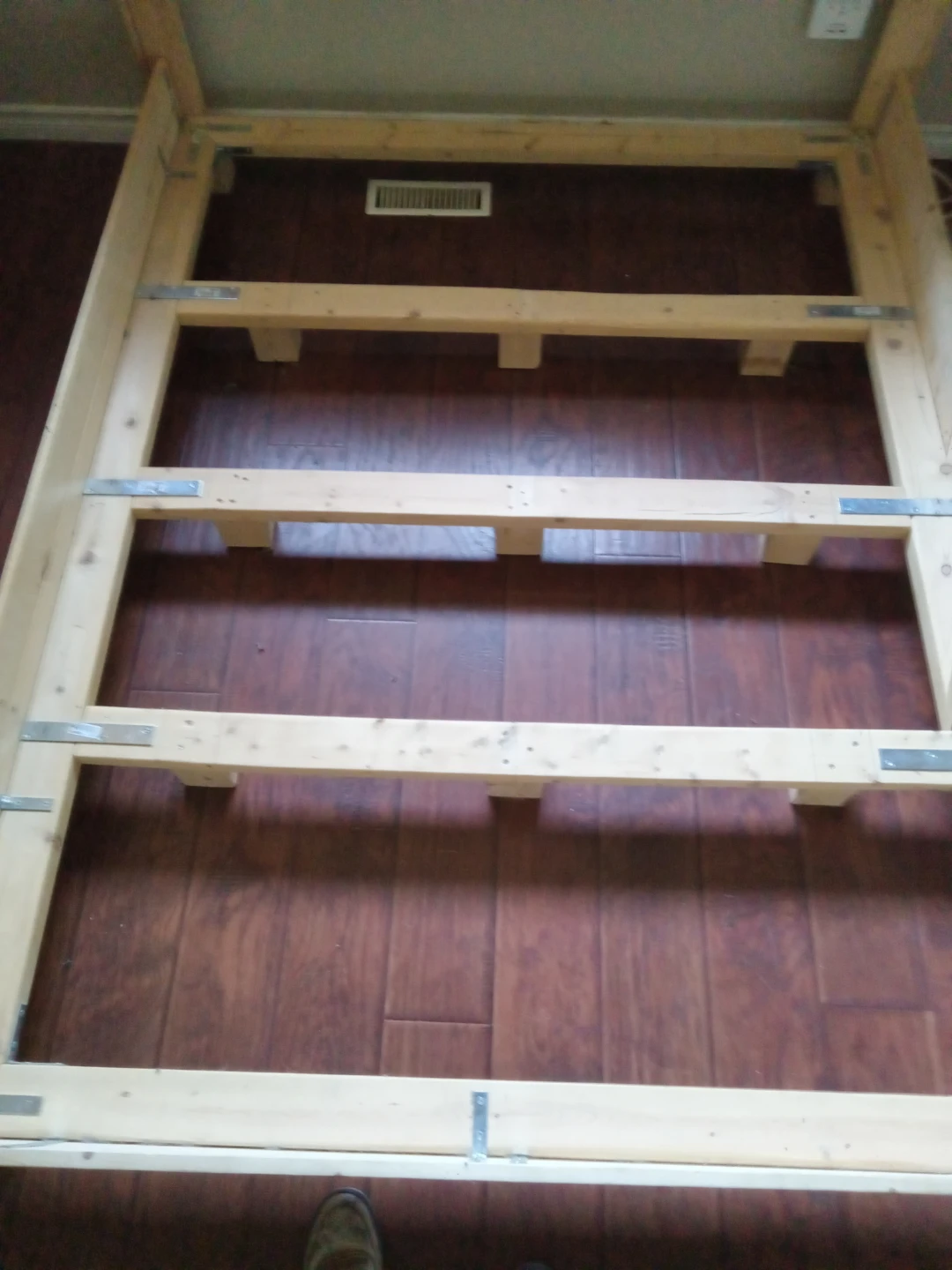 Wooden Bed Frame with Headboard - photo 3