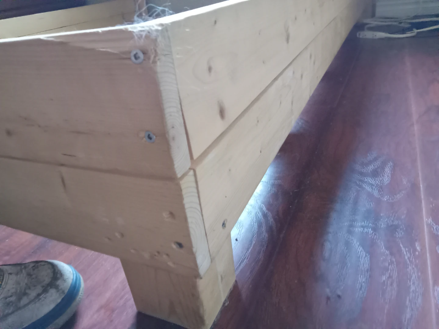 Wooden Bed Frame with Headboard - photo 4