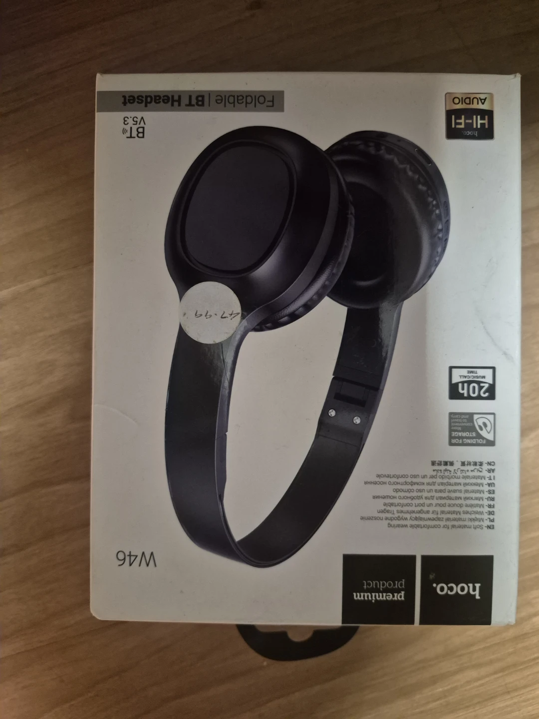 Hoco W46 Foldable BT Headset V5.3