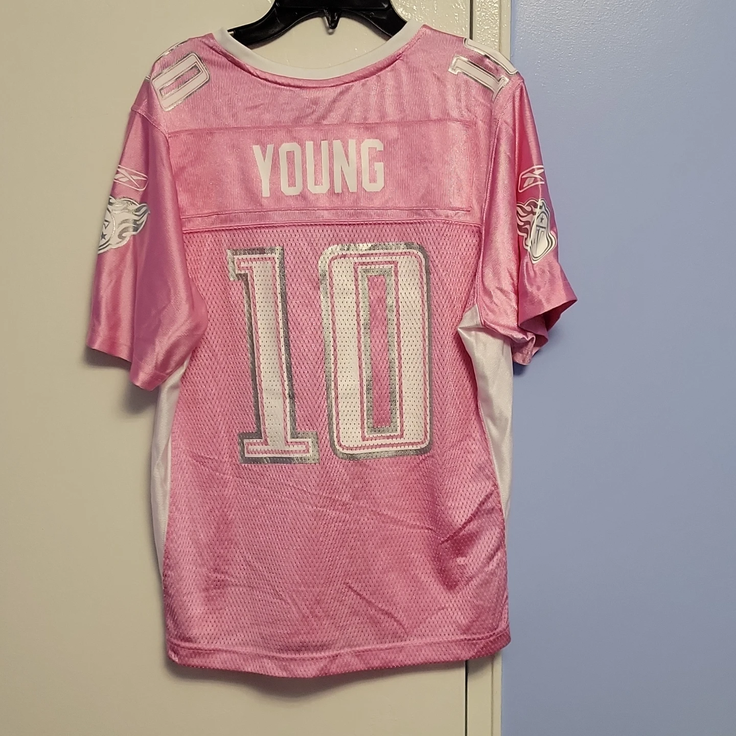 Reebok NFL Pink Football Jersey - Young #10 - photo 5
