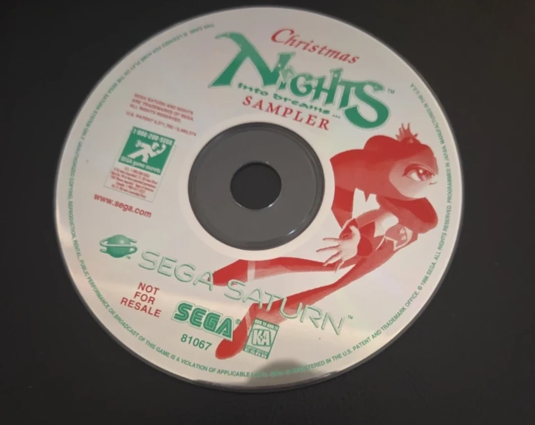 Christmas NiGHTS Into Dreams... SAMPLER Sega Saturn Disc