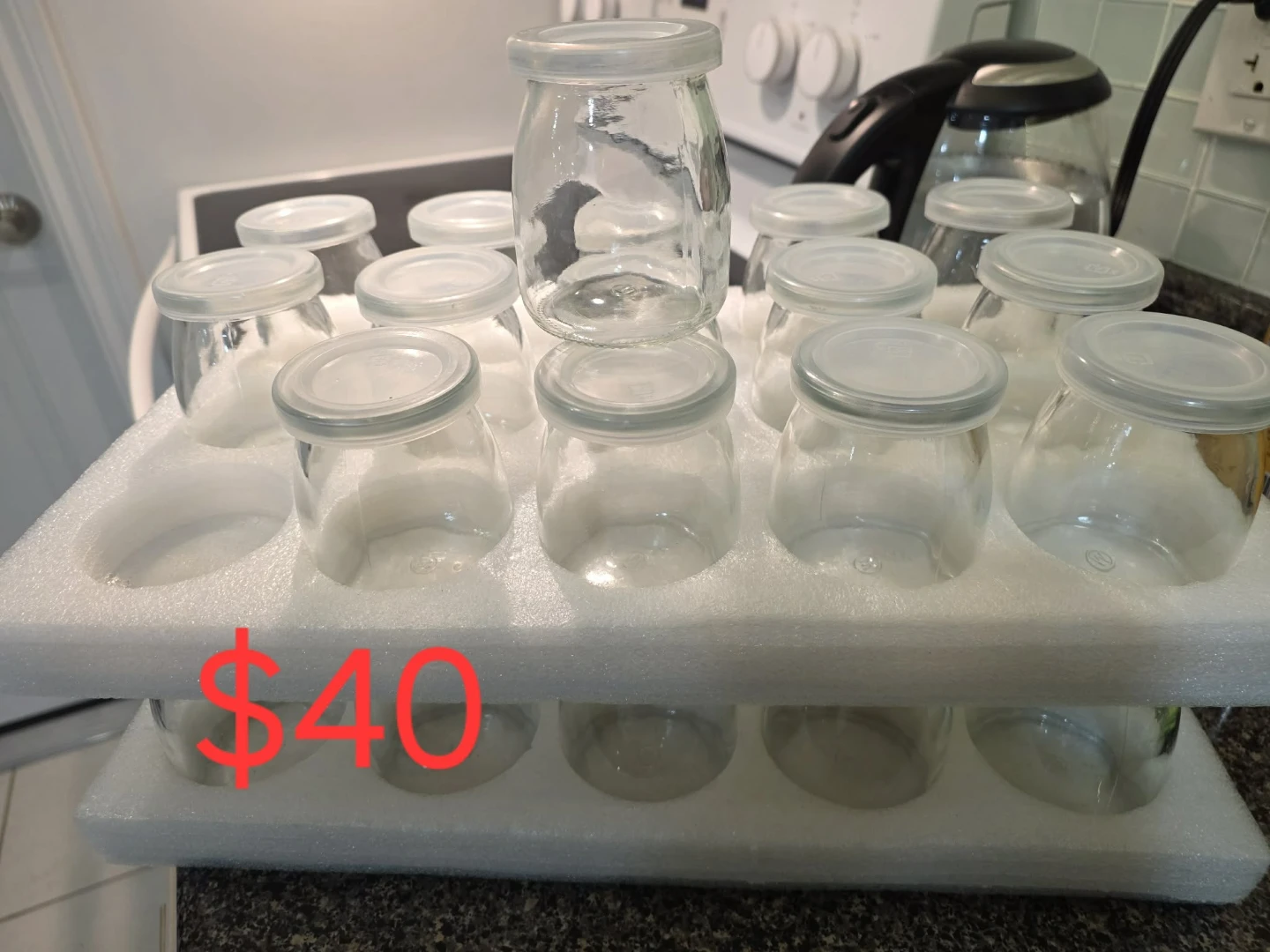 Set of 15-30 Glass Jars with Lids