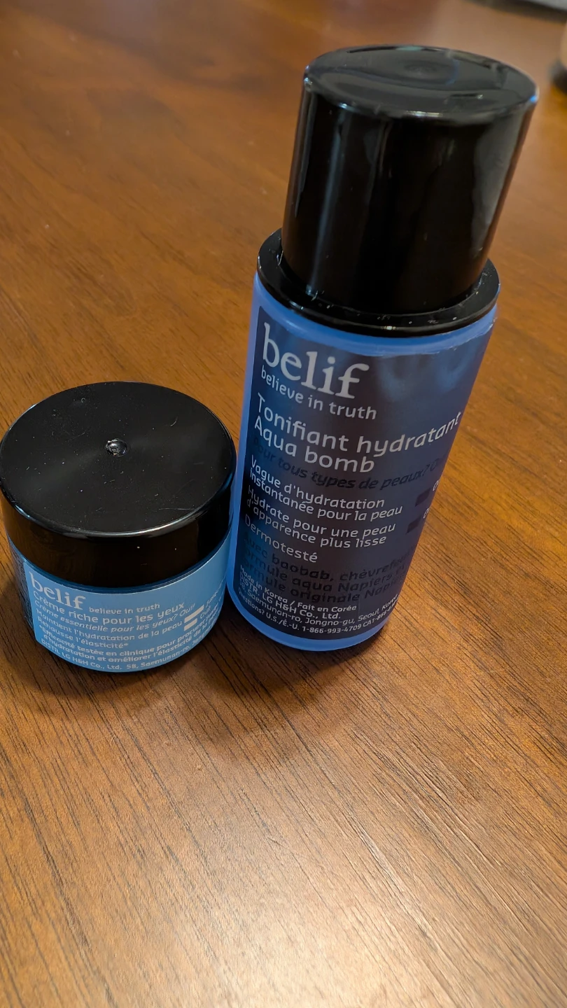 Belif Aqua Bomb Hydrating Toner & Moisturizing Eye Bomb Set - photo 2