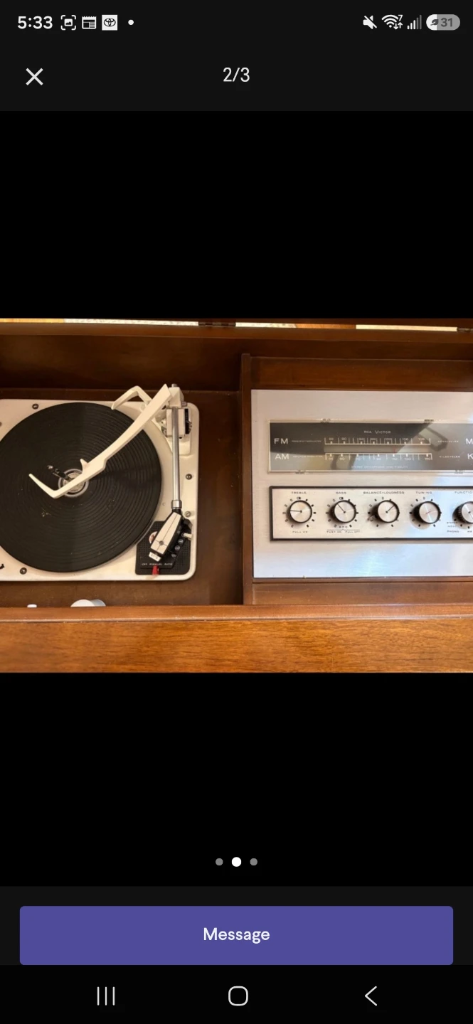 RCA Victor Stereophonic Record Player Console - photo 2
