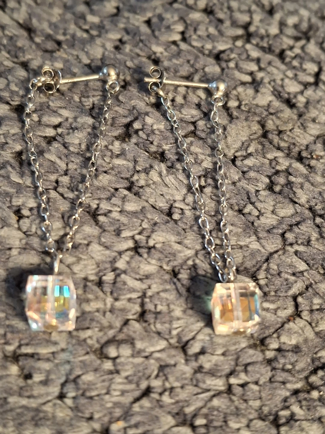 Sterling Silver Crystal Earrings