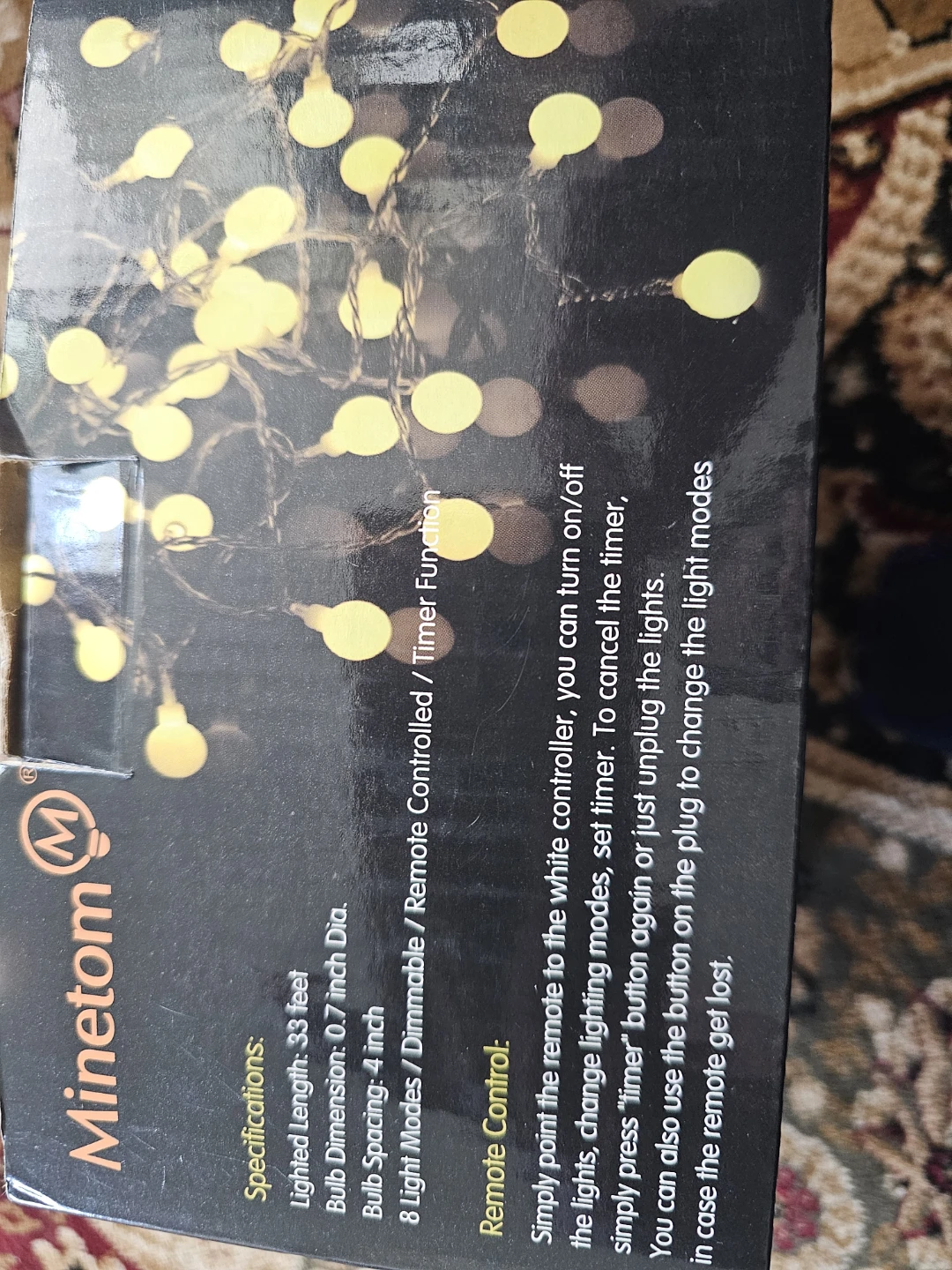 Minetom Globe String Lights - photo 3