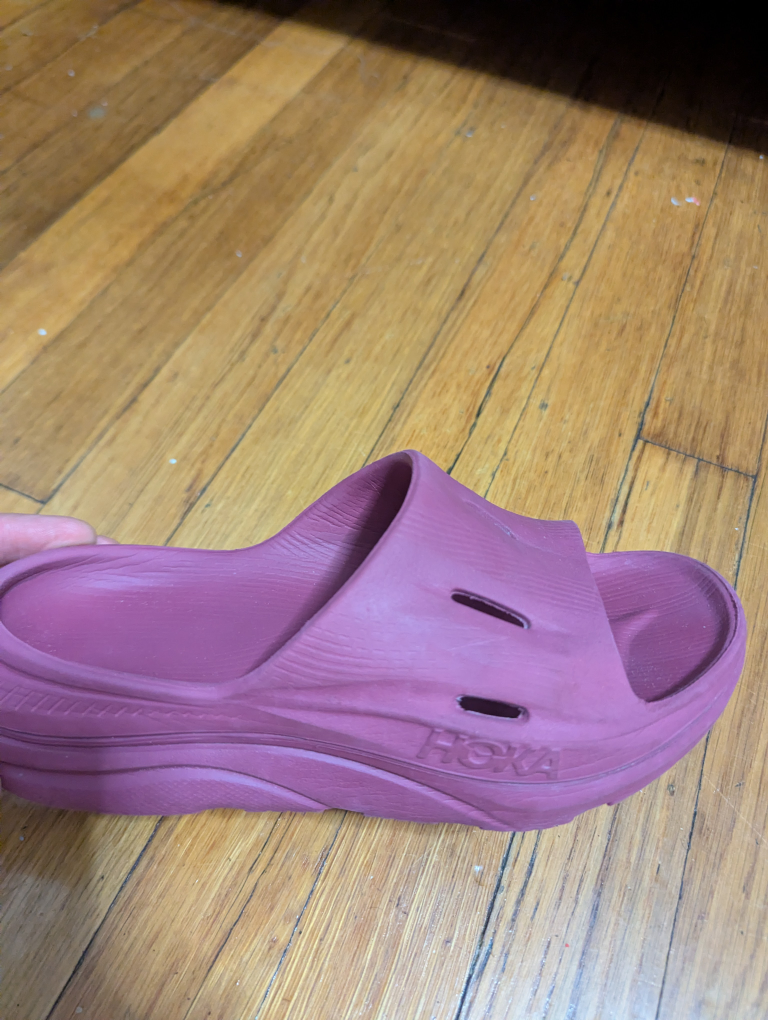 Hoka Ora Recovery 3 Comfort Slide Women's Pepper Pink Sandals.