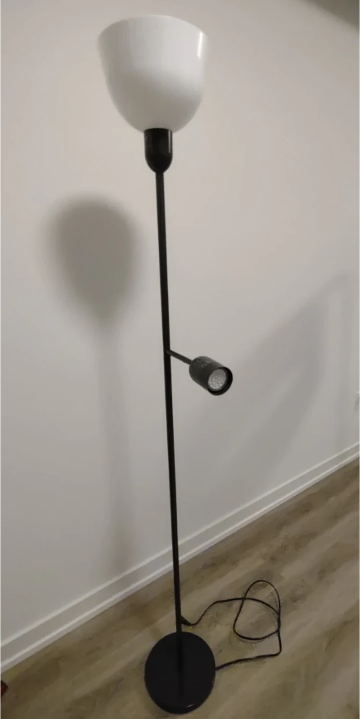 Adjustable LED floor and flood lamp with reading light - photo 3