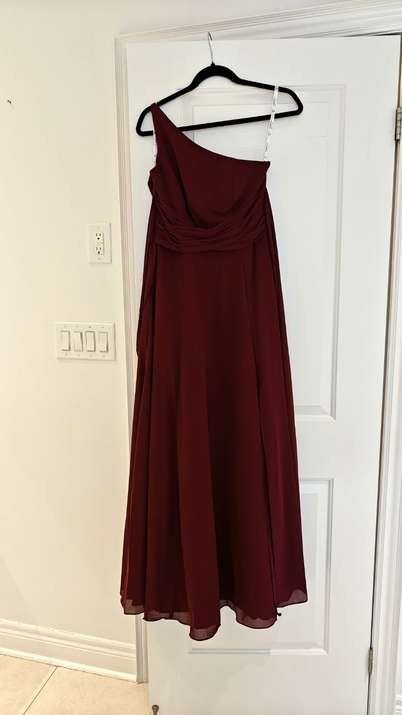 David's Bridal Bridesmaid Dress in Wine - photo 2