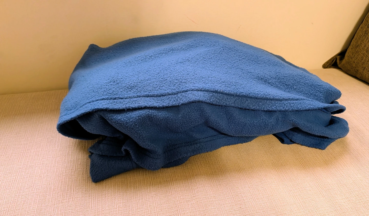 Blue Fleece Snuggie Blanket