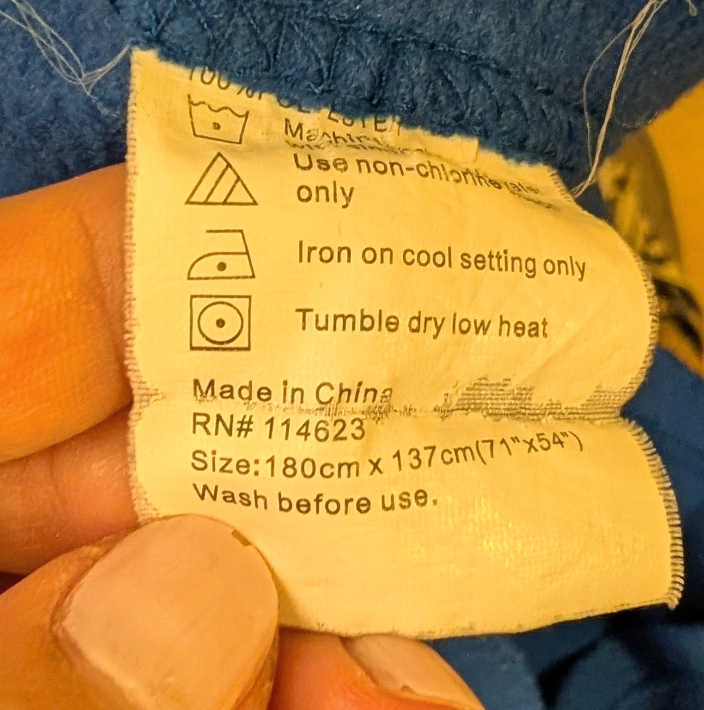 Blue Fleece Snuggie Blanket - photo 2