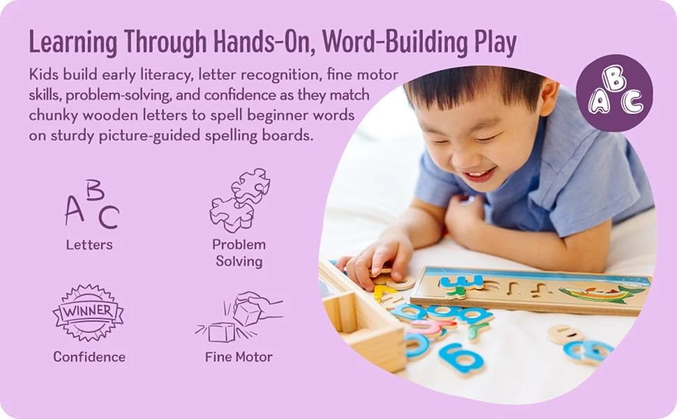 Melissa & Doug See & Spell Wooden Educational Language Learning - photo 3