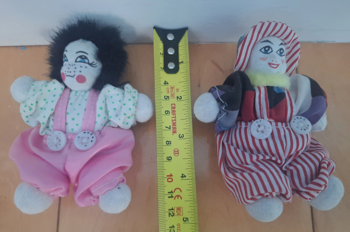 Pair of vintage Hubao clown dolls - photo 2