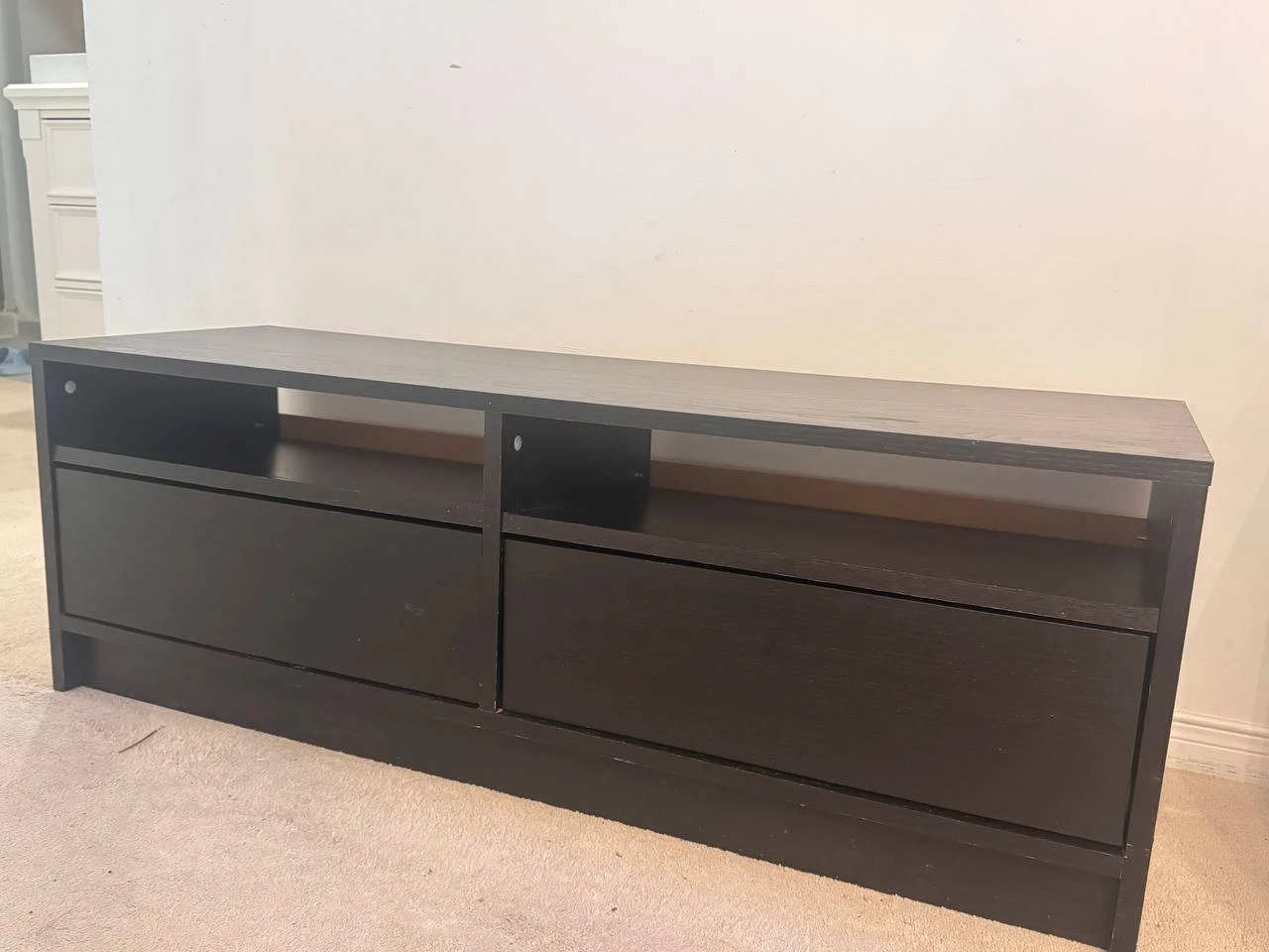 Black TV Stand with Storage