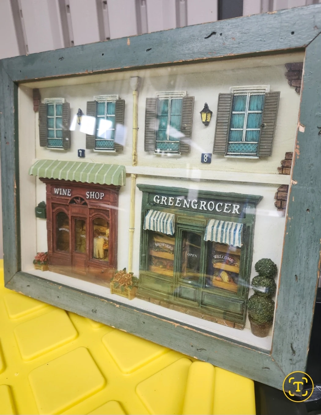 Framed Shadow Box - "Wine Shop" & "Greengrocer"