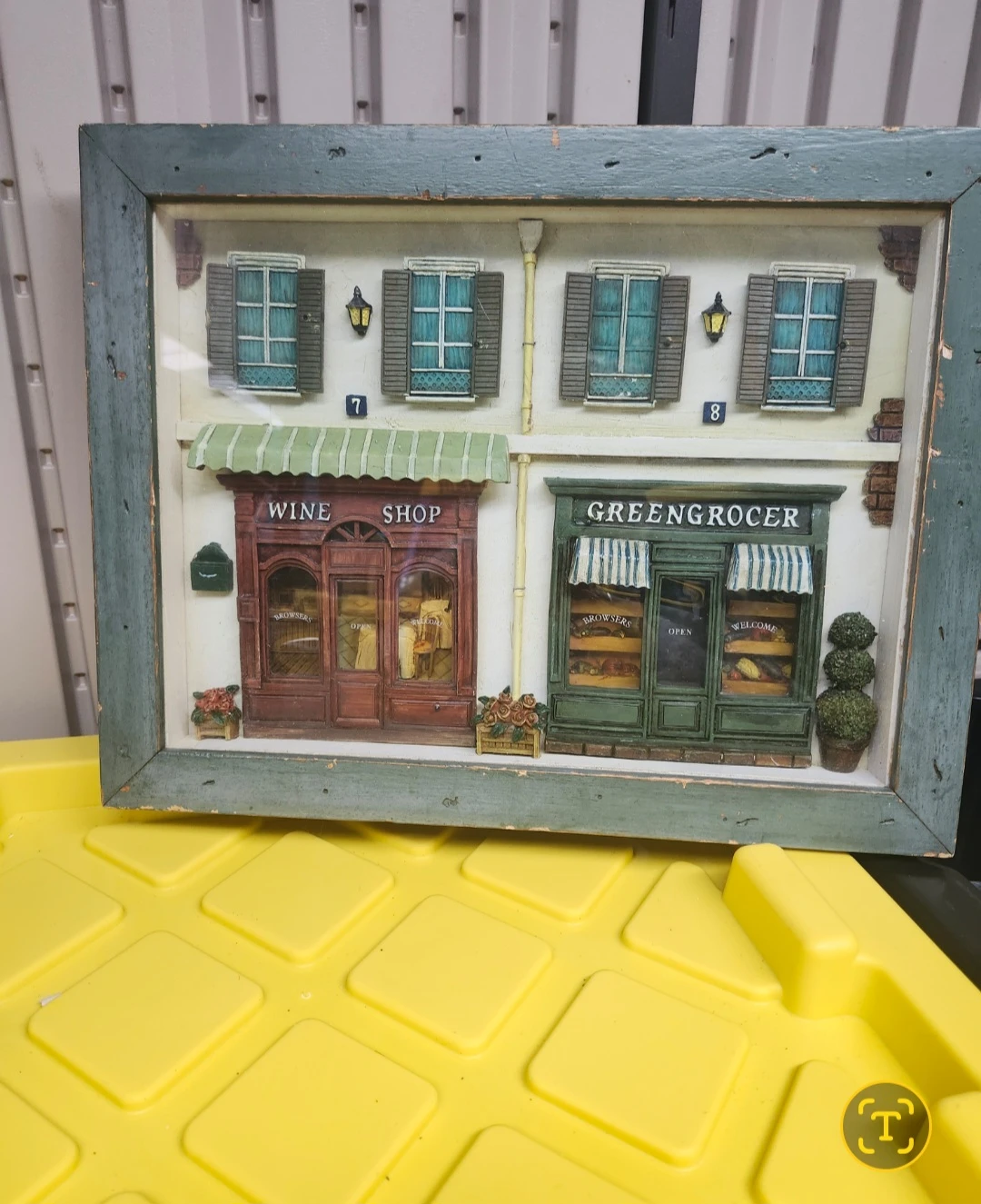 Framed Shadow Box - "Wine Shop" & "Greengrocer" - photo 2