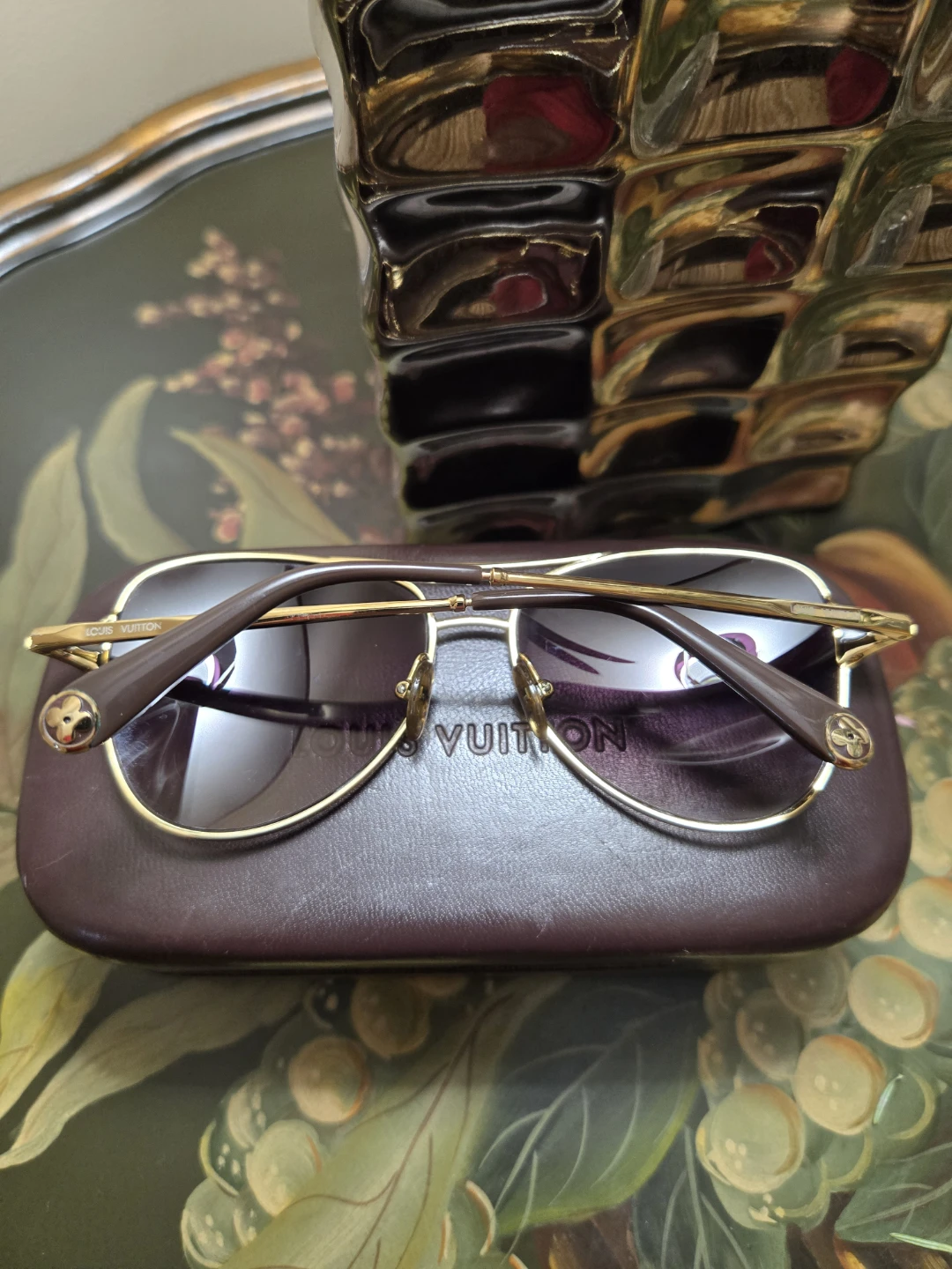 Louis Vuitton Aviator Sunglasses Gold Frame - photo 2