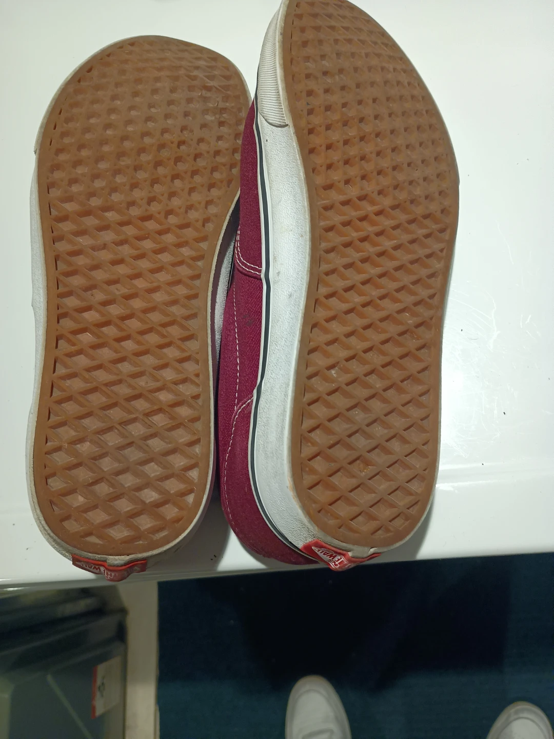 Vans Burgundy Canvas Sneakers SIZE 12 - photo 2