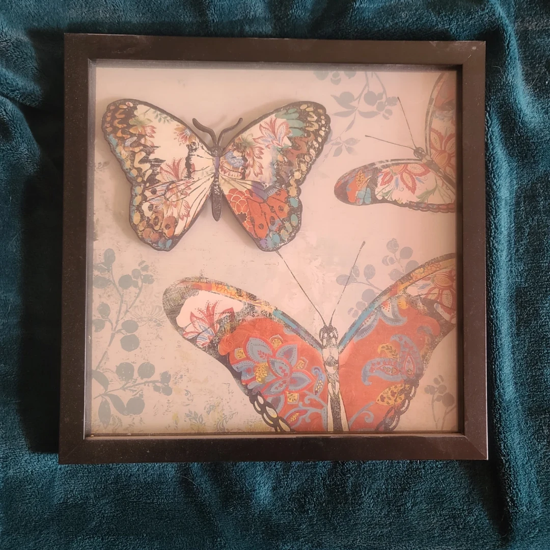 Framed Butterfly Wall Art