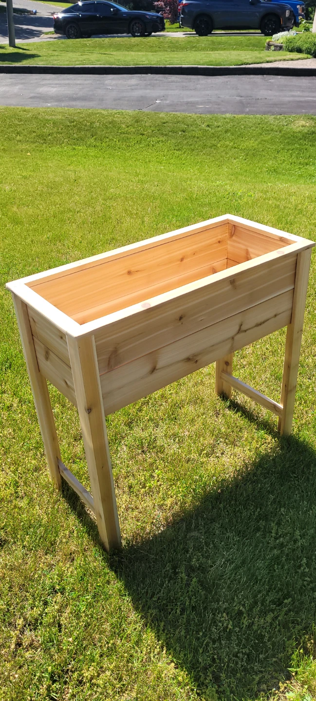​☀️ Mid-Summer Deal! Raised Cedar Garden Bed (No Bending!)