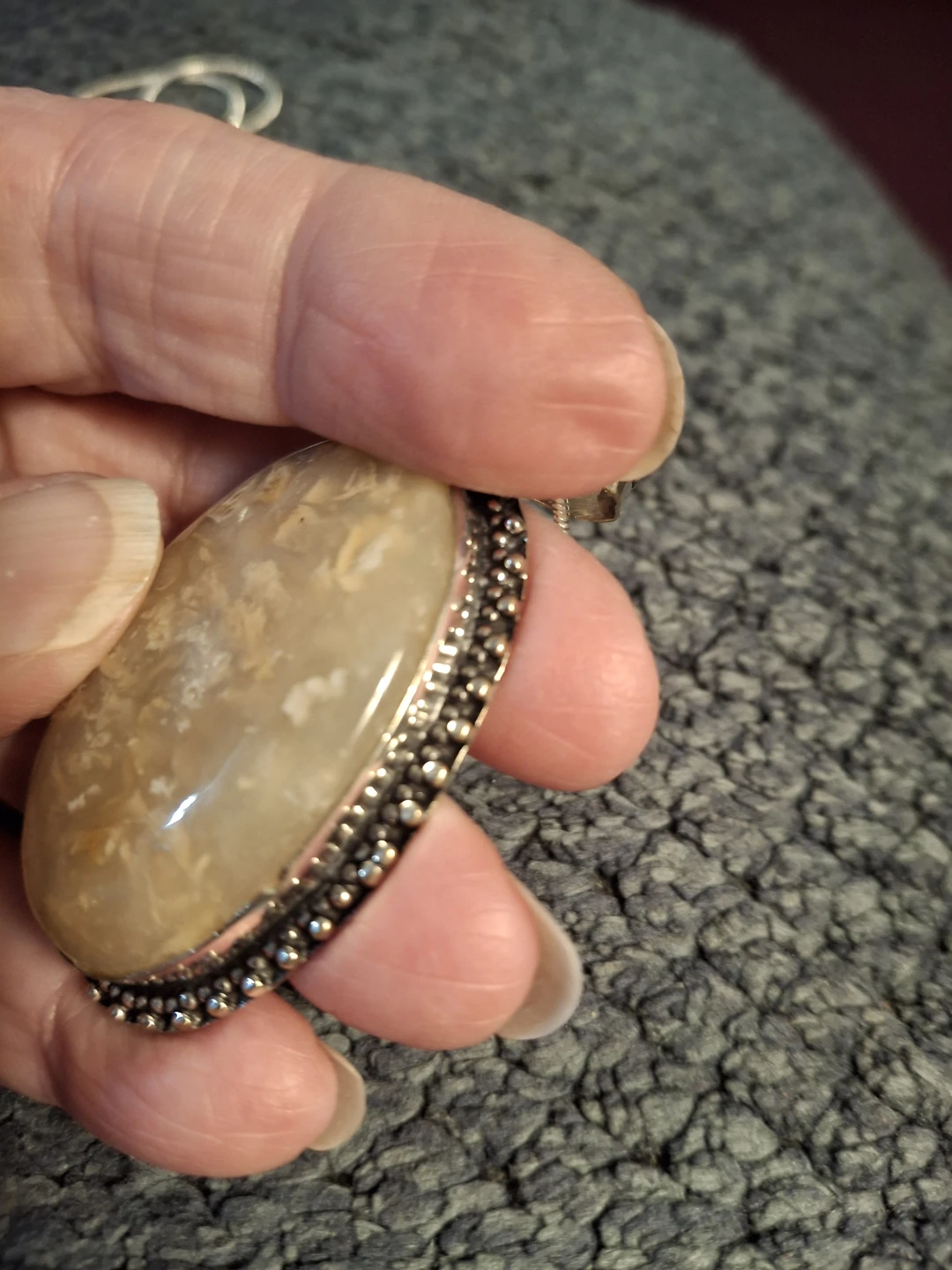 Sterling Silver Yellow Jasper Necklace - photo 4