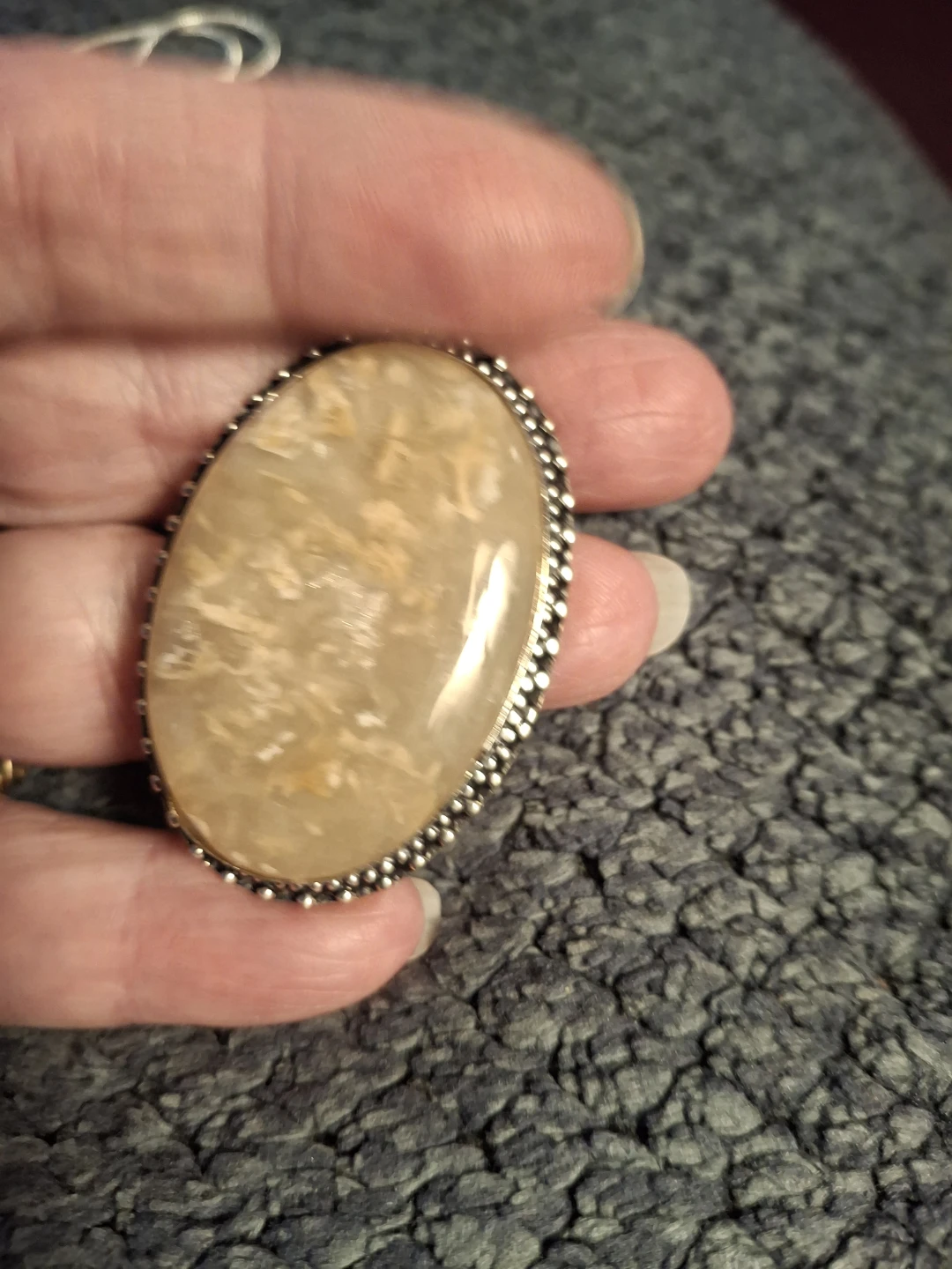 Sterling Silver Yellow Jasper Necklace - photo 5