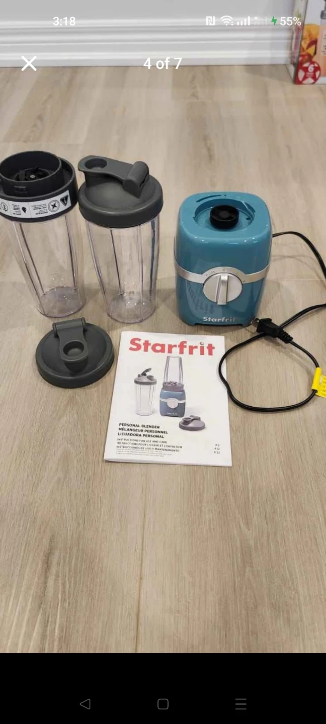 Starfrit Personal Blender Set (6 Pieces, Dual 28oz Travel Cups) - photo 4