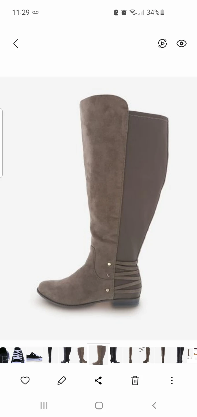 BRAND NEW EXTENDED WIDE CALF PENN DRESS BOOTS IN BOX.SIZE 8