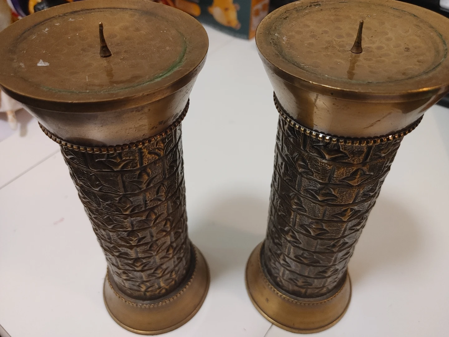 Lacquered Brass Candlesticks - photo 2