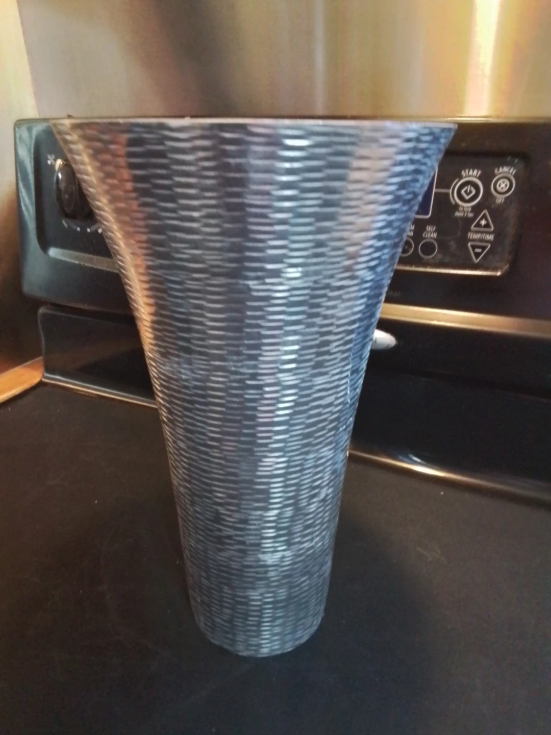 Contemporary Cast Aluminum Trumpet Vase - photo 2