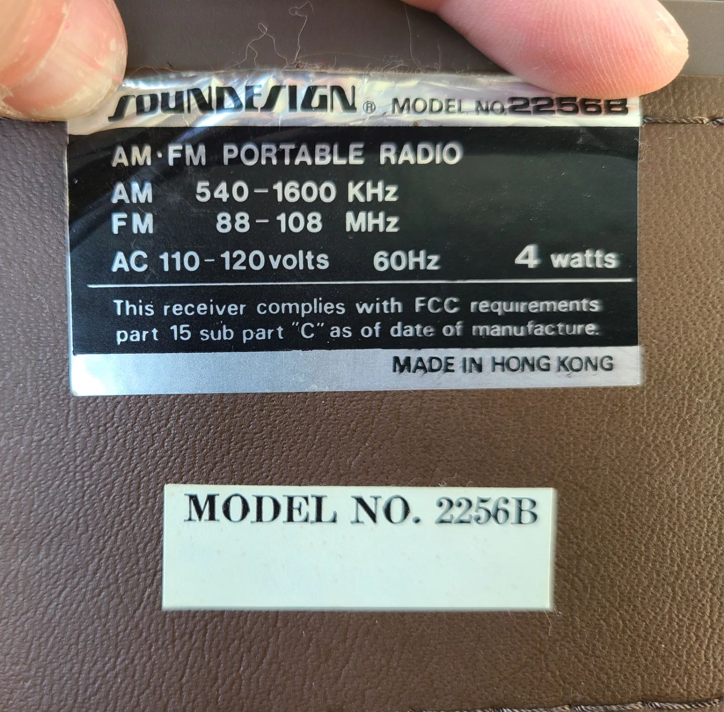 Soundesign 2256B Portable Radio - photo 5
