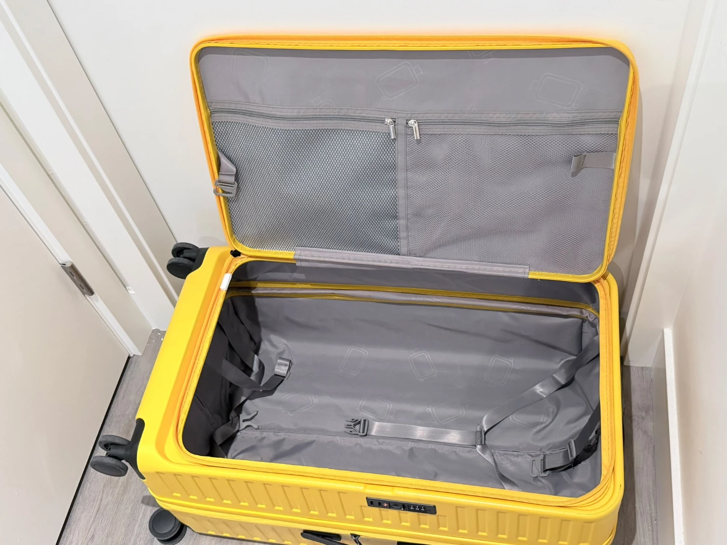 28” Yellow Hardshell Luggage