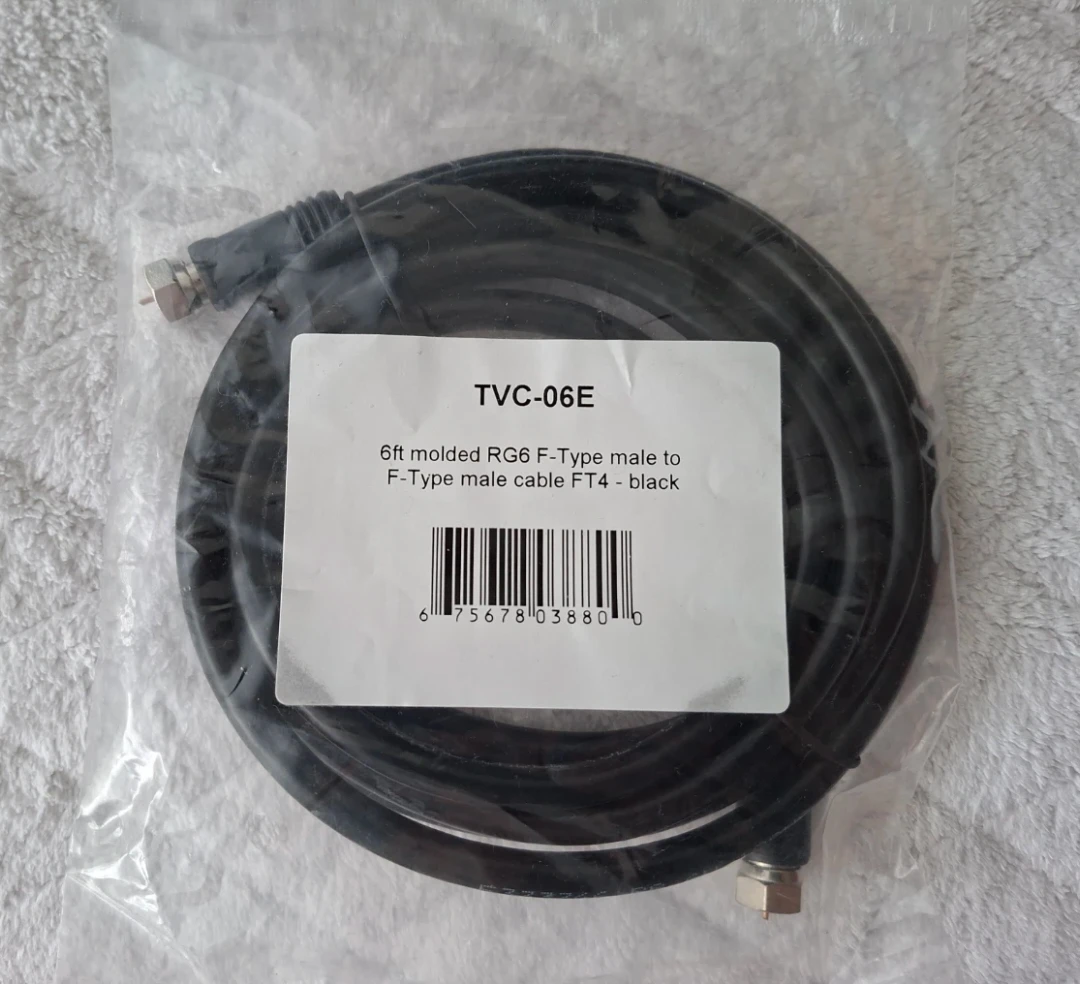 RG6 F-Type Male to F-Type Male Cable