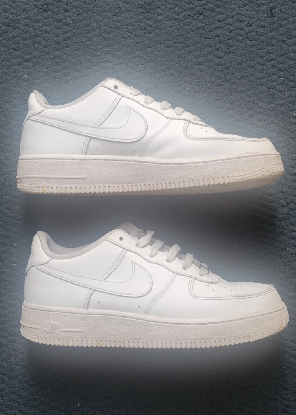 Nike Air Force 1 White Leather Sneakers - photo 3