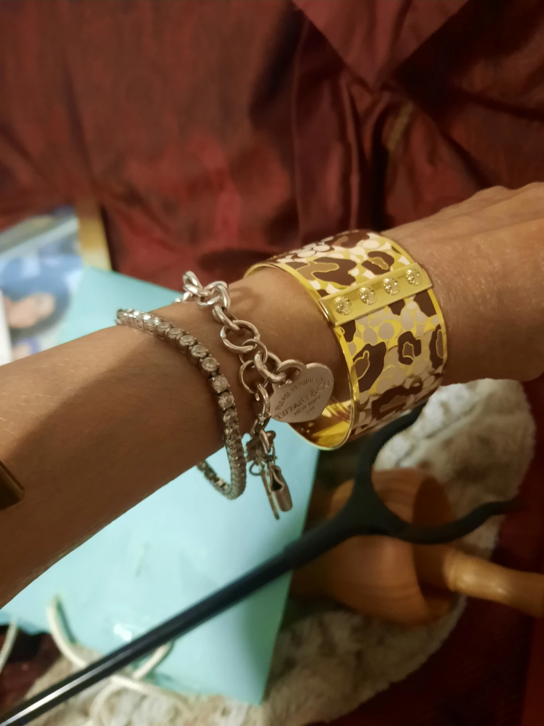 Massice Coach Camo LEOPARD print Bangle Bracelet - photo 2
