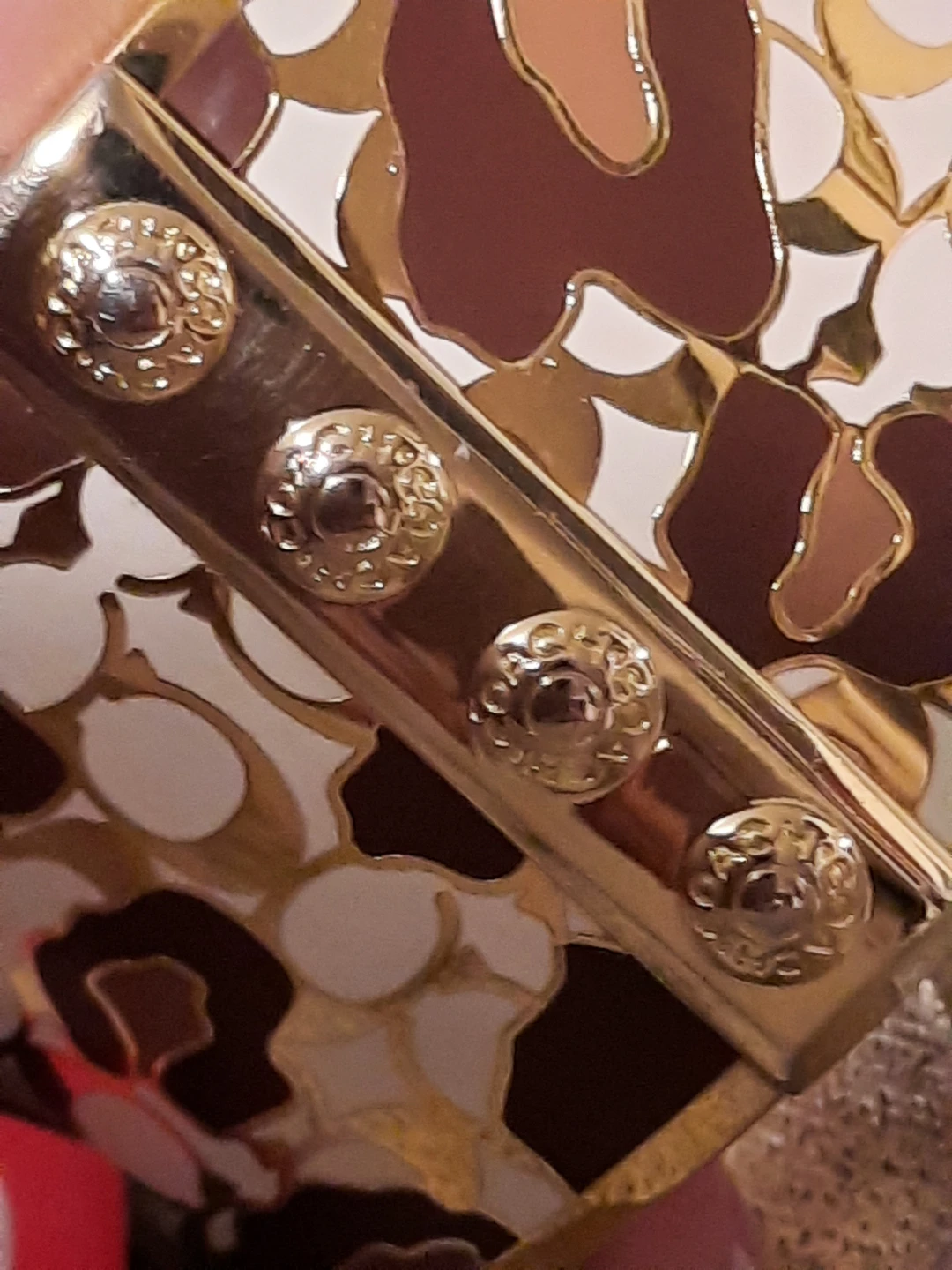Massice Coach Camo LEOPARD print Bangle Bracelet - photo 3